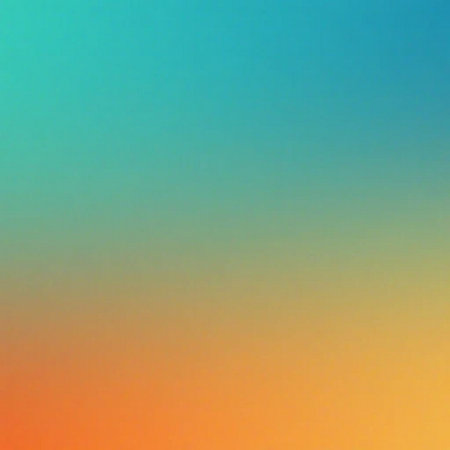abstract background with a gradient of orange, blue and yellow colorsの素材
