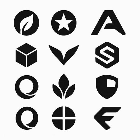 Set of black and white icons on the theme of ecology. Vector illustrationの素材