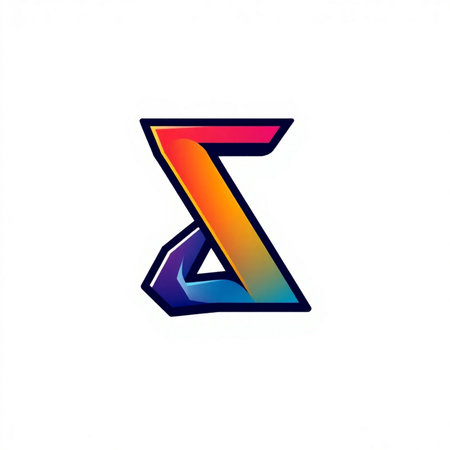 Z letter logo in blue and orange colors on a white background.の素材