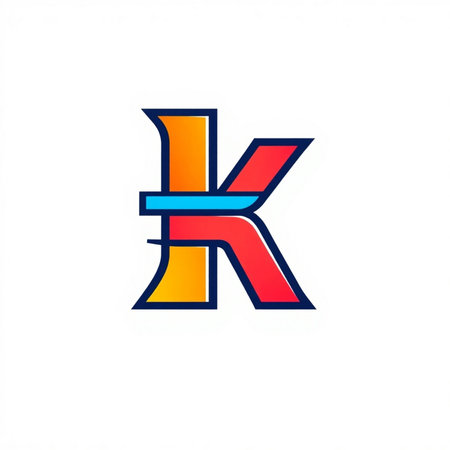 Initial Letter K Logo with Creative Modern Business Typography Vector Template Designの素材