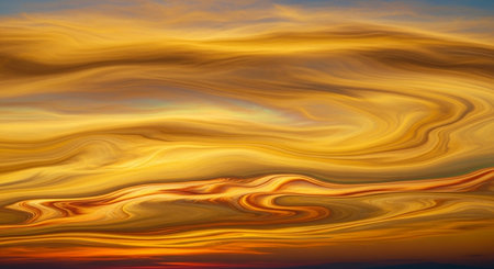 abstract background with the effect of motion blur in orange and yellowの写真素材