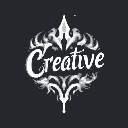 Creative lettering with fire effect on black background. Vector illustration.の素材