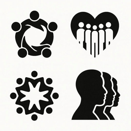 People icon set in black on a white background, vector illustration.の素材