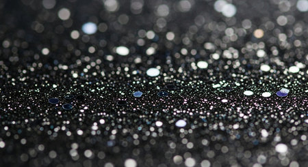 raindrops on black background macro close up water drops texture abstract backgroundの写真素材