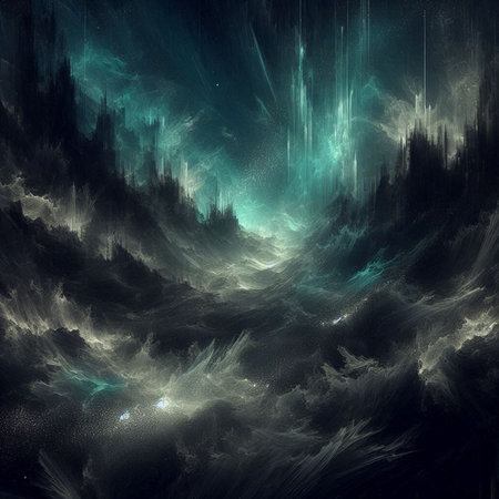 Abstract fractal background. Design element for brochure, advertisements, presentation, web and other graphic designer works. Digital collage.の素材