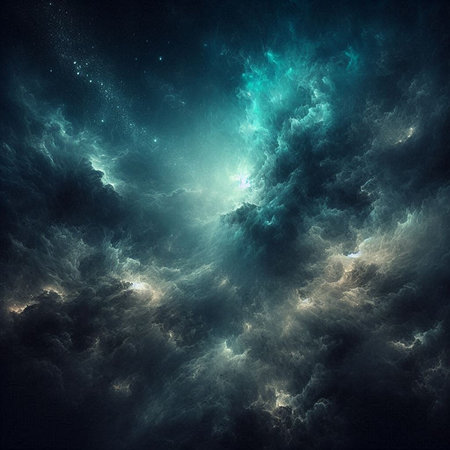 Abstract fractal background. Design element for brochure, advertisements, presentation, web and other graphic designer works. Digital collage.の素材