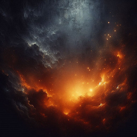 Seamless abstract watercolor background. Hand-drawn illustration.の素材