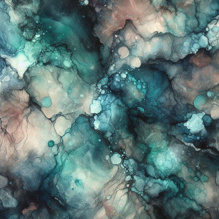 Abstract watercolor background. Seamless pattern. Hand-drawn illustration.の素材