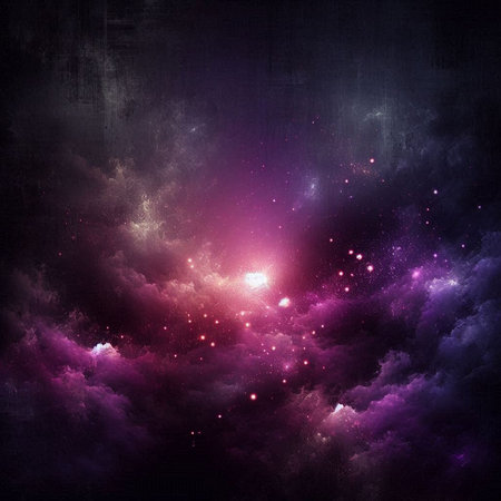 Abstract space background with nebula, stars and galaxies. Computer generated graphics.の素材