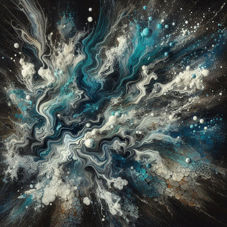 abstract fractal background a computer-generated 2D illustration, textureの素材