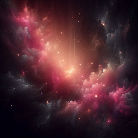 Abstract fractal. Fractal art background for creative design. Decoration for wallpaper, desktop, poster, cover booklet. Print for clothes, t-shirt. Creative illustration for designの素材