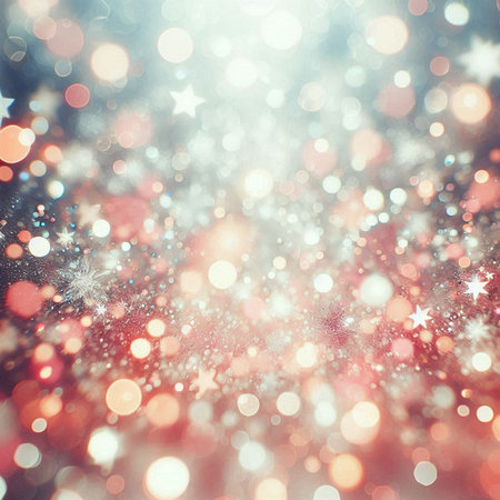 sparkle circle lit celebrations display.の素材