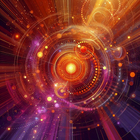 Abstract technology background. Fractal art. Digital artwork for creative graphic designの素材