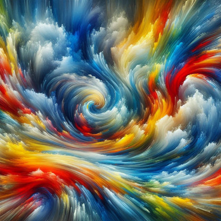 abstract fractal background a computer-generated 2D illustration, textureの素材