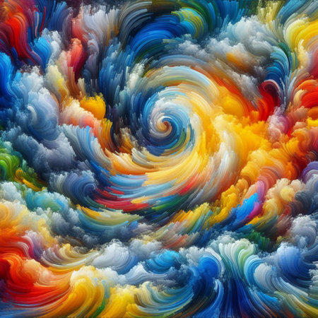 Abstract fractal background. Design element for brochure, advertisements, presentation, web and other graphic designer works. Digital collage.の素材