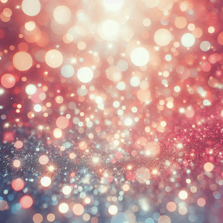 Abstract background with bokeh lights and stars. Festive background.の素材
