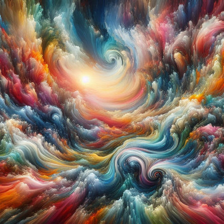 abstract fractal background a computer-generated 2D illustration, textureの素材