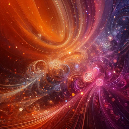 abstract fractal background a computer-generated 2D illustration, textureの素材