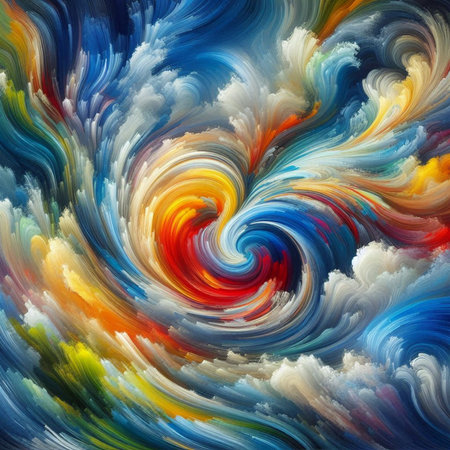 Abstract fractal background. Design element for brochure, advertisements, presentation, web and other graphic designer works. Digital collage.の素材