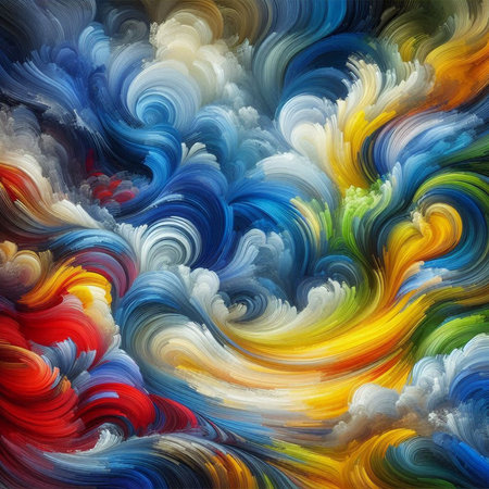 Abstract watercolor background. Digital painting. 3d rendering. Computer generated image.の素材