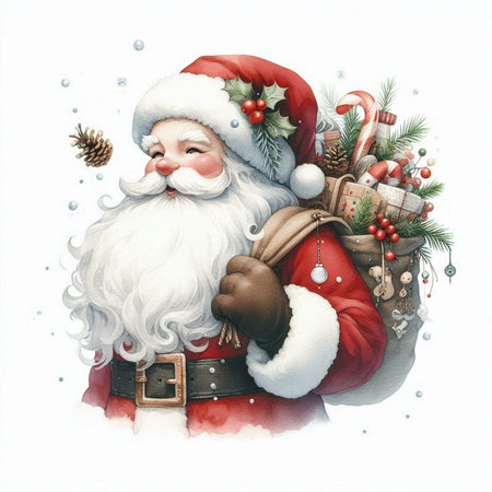 Angel with wings and halo. Watercolor hand drawn illustration.の素材