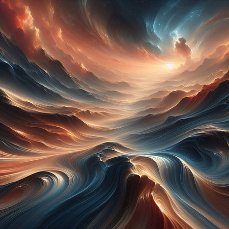 Abstract fractal background. Design element for brochure, advertisements, presentation, web and other graphic designer works. Digital collage.の素材