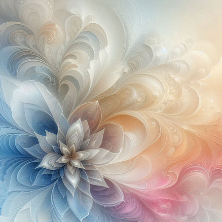 Abstract fractal. Fractal art background for creative design. Decoration for wallpaper, desktop, poster, cover booklet. Print for clothes, t-shirt. Creative illustration for designの素材