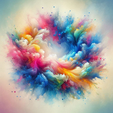 abstract colorful background with space for text or image, computer generated illustrationの素材