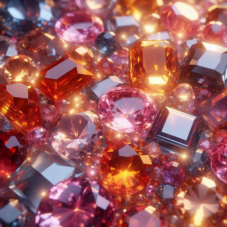 Abstract fractal background, computer-generated image. Digital art.の素材