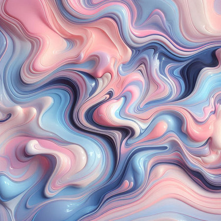 Abstract coloring background of the gradient with visual wave and lighting effects.の素材