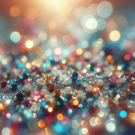 abstract background with bokeh defocused lights and sparklesの素材