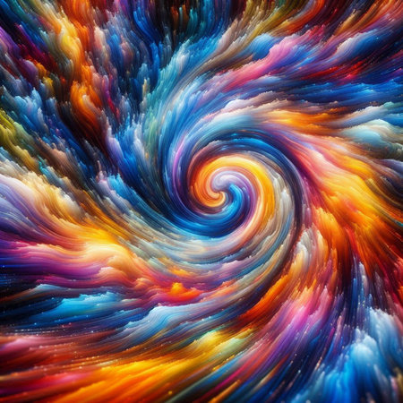 abstract fractal background a computer-generated 2D illustration, textureの素材