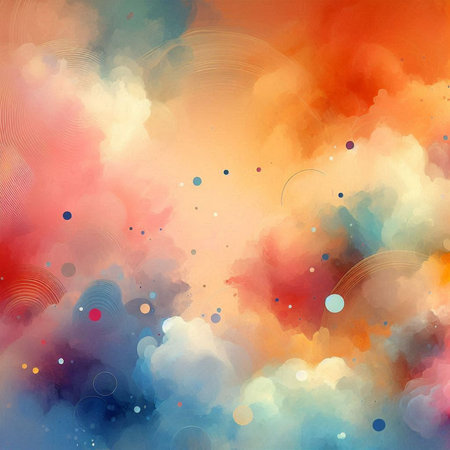 abstract colorful paint splashes on black background, 3d illustrationの素材