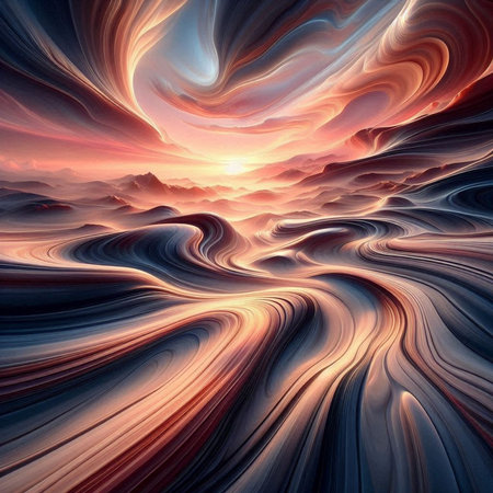 Abstract fractal. Fractal art background for creative design. Decoration for wallpaper, desktop, poster, cover booklet. Print for clothes, t-shirt. Creative illustration for designの素材