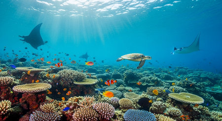 Tropical fish and marine life in the Red Sea, Egyptの素材