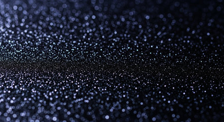 glitter vintage lights background. silver and black. de-focusedの素材