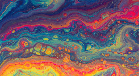 Traditional marbling art patterns as abstract colorful background for designの写真素材