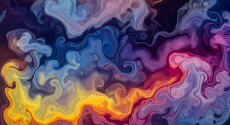 Colorful abstract painted background. Digital art. 3D rendering.の写真素材