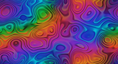Psychedelic web abstract pattern and hypnotic background texture,  multicolored.の写真素材