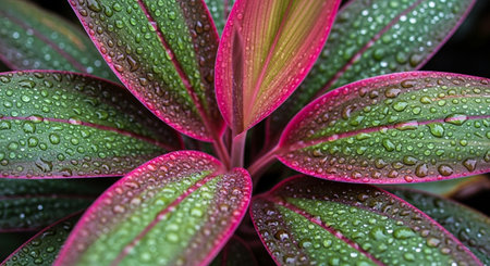 Beautiful red leaves on the branches of a tree in autumn.の写真素材