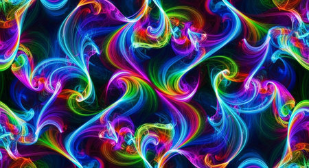 Abstract fractal. Fractal art background for creative design. Decoration for wallpaper, desktop, poster, cover booklet. Print for clothes, t-shirt. Creative illustration for designの素材