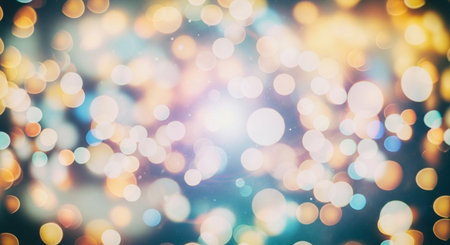 sparkle circle lit celebrations display.の素材