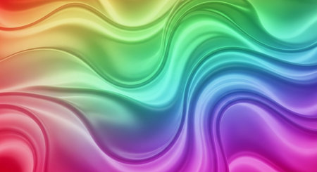 Abstract colorful wavy background. Vector illustration for your graphic design.の素材