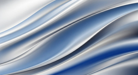 abstract background with smooth lines in blue and white colors, computer generated imagesの素材