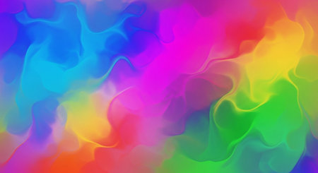 abstract colorful background with smooth lines in rainbow colors, vector illustrationの素材