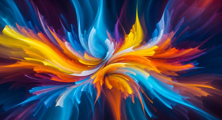 abstract coloring background of the gradient with visual wave and lighting effectsの素材