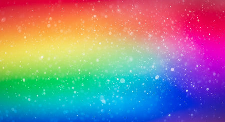 rainbow bokeh abstract background for Christmas and New Year holidaysの素材