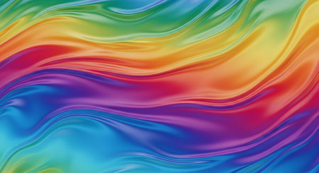 abstract multicolored background with smooth lines and waves in itの素材