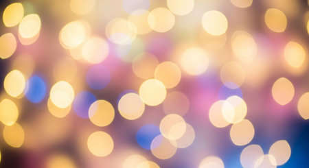 Abstract circular colorful bokeh from the party light background,abstract backgroundの素材