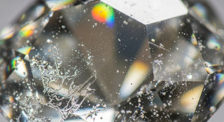 Macro shot of a diamond with a shallow depth of field.の素材